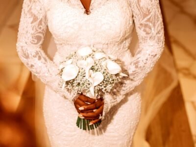 Beaded Lace Wedding Dress