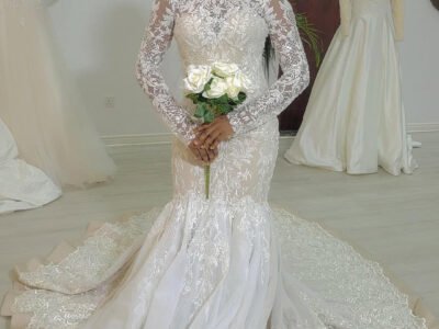 Lace White Wedding Dress