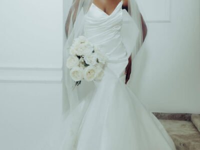 Tube White Wedding Dress