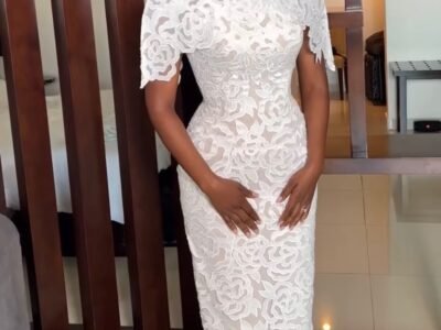 White Wedding Lace Dress